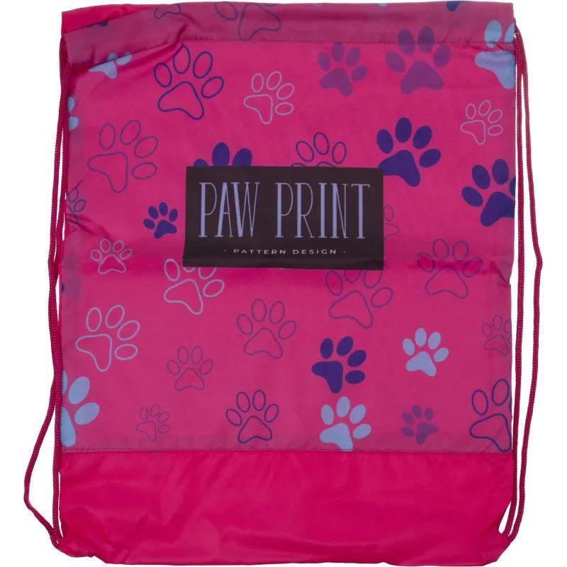 Сумка для сменной обуви цветная, ткань, дизайн СДС-3, ЛАПКИ