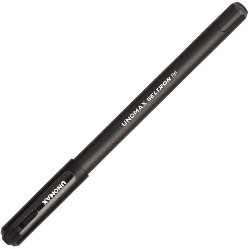 Ручка гелевая неавтомат. Unomax Geltron, д.ш. 0,5 мм, черная