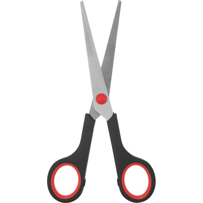 Ножницы Выбор есть 170 мм с пласт. прорезин. ручками, цвет крс/черн