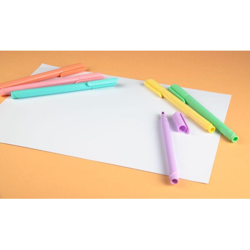 Набор маркеров кисть Kores PastelStyle 6 пастельн цв в прозр пласт кор21462