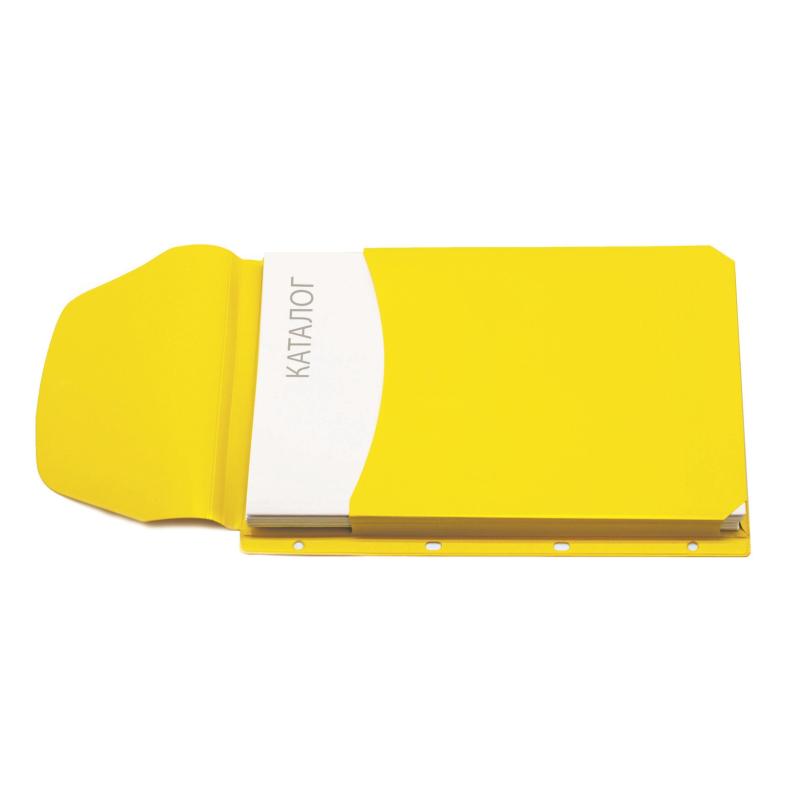 Файл-вкладыш А4 300  мкм Комус, с кла паном, цветная 3 шт. уп