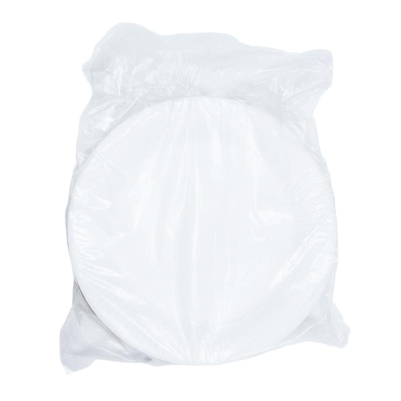 Тарелка одноразовая бум. 17см, белая, НМ-190 500шт/кор