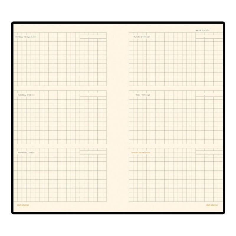 Еженедельник недатированный оранжевый А6METROPOL 3-492/04