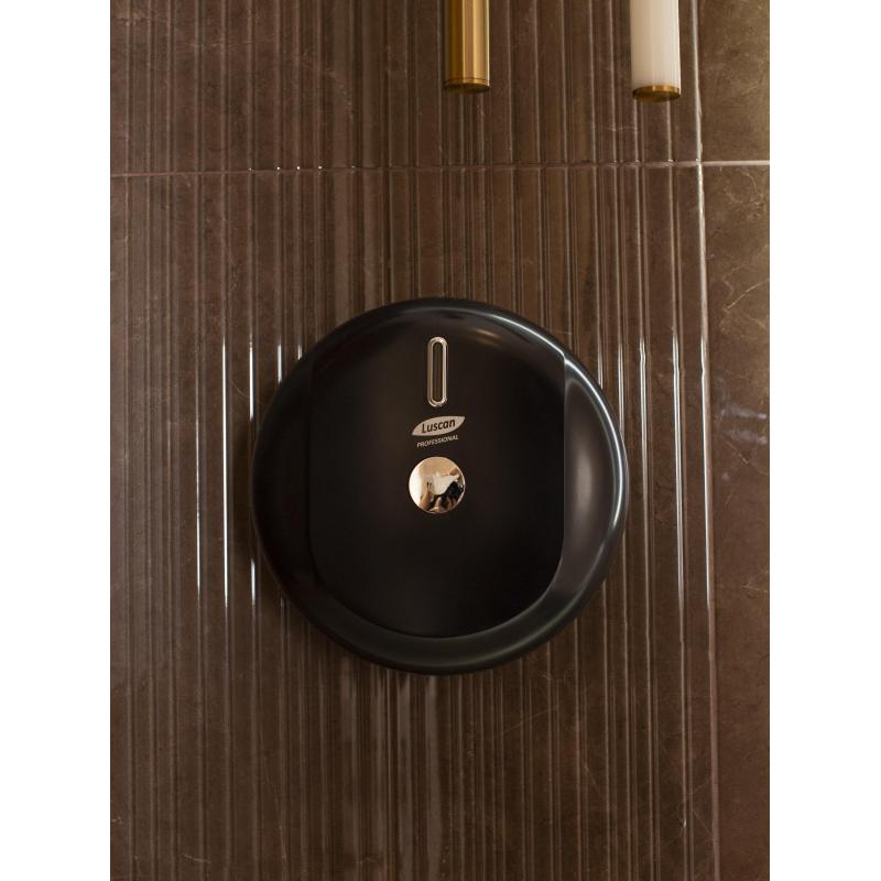 Диспенсер для туалетной бумаги рул Luscan Prof Etalon с ЦВ черный 151066