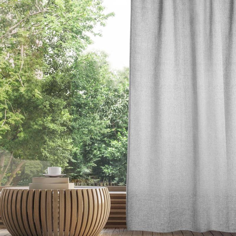 Штора Волшебная Ночь, Рогожка 165х270 см Пепельно-серый 797947