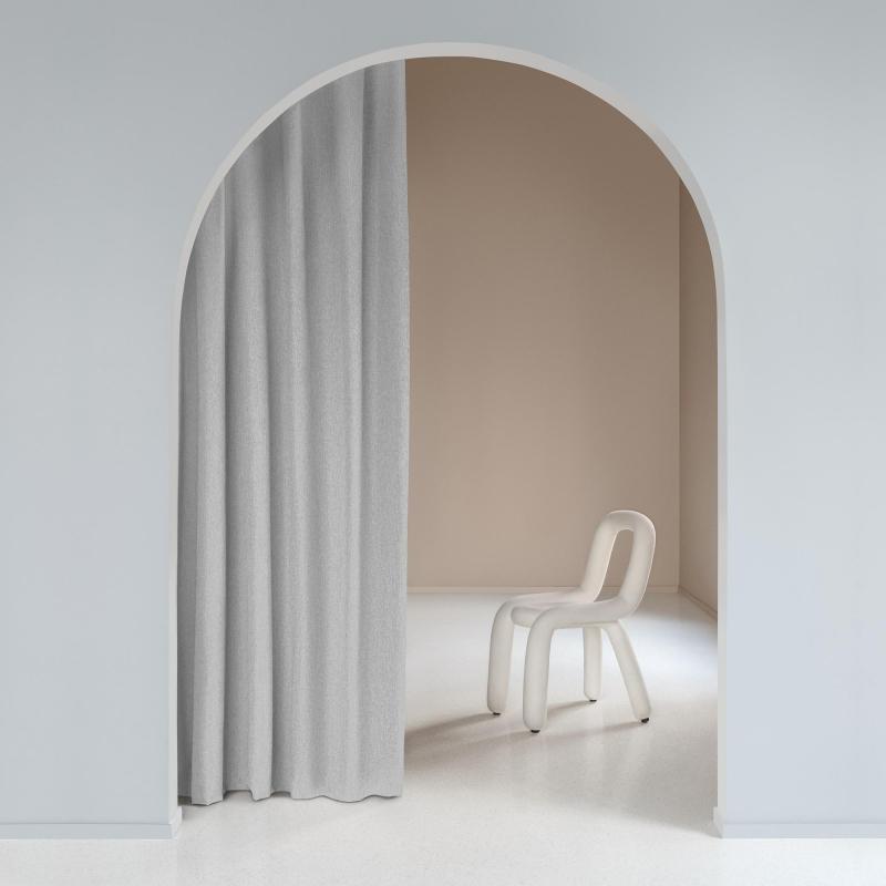 Штора Волшебная Ночь, Рогожка 165х270 см Пепельно-серый 797947