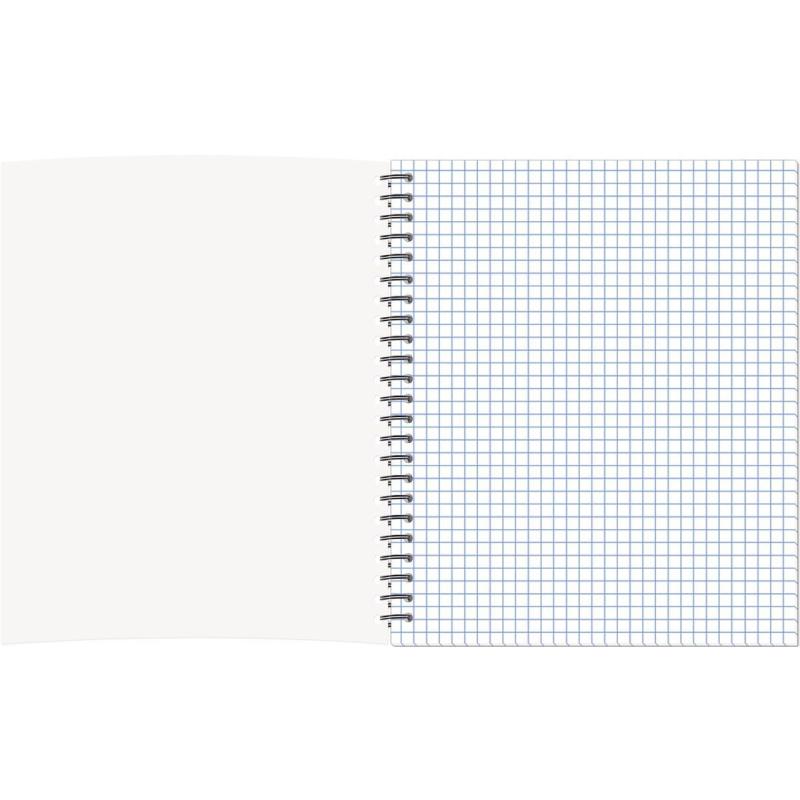 Бизнес-тетрадь Цветы А5 96л,клетка,обл. мел,картон, спираль,гол