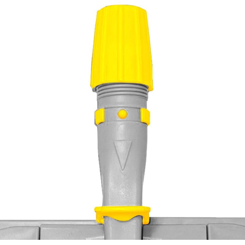 Держатель МОПа универс/зажимы, пластик LuscanProf  50х11см, серый/желтый