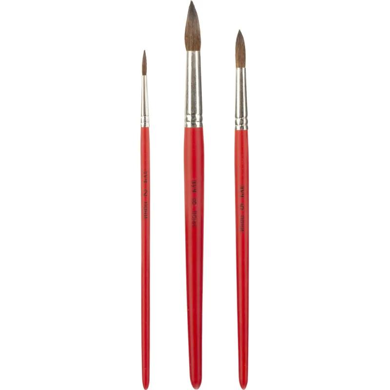 Набор кистей Классика цвета, 3 шт. ПОНИ (круглые № 2, 5, 8) 33С 2177-08