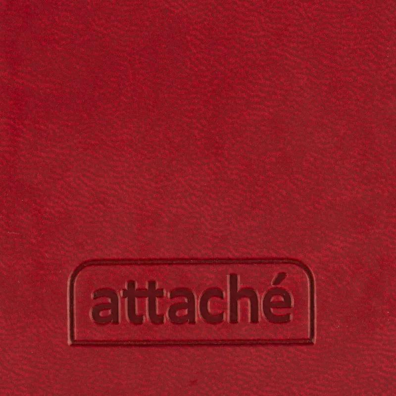 Еженедельник датированный 2026 АТТАСНЕ 64л, 90х160мм, карм.гор., Сиам бордо