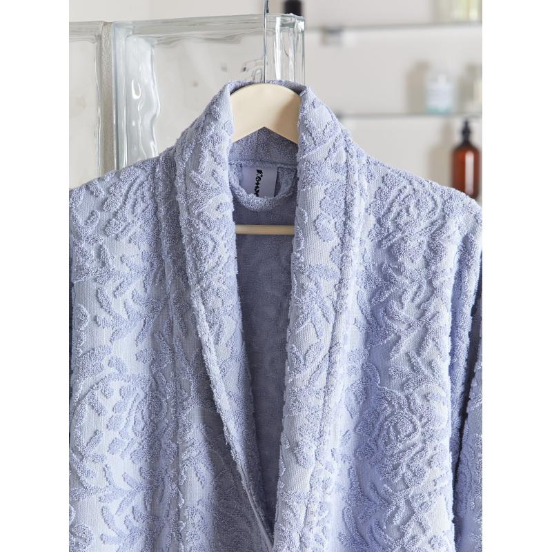 Халат  Махровый  ROESIA Шалевый Женский серый, L-XL, 300гр/м2