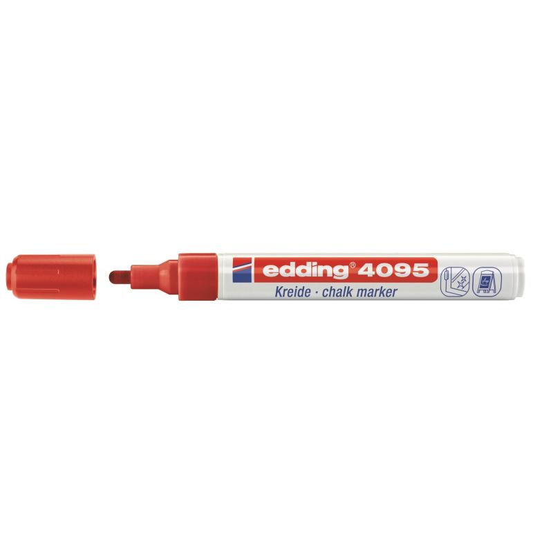 Маркер меловой Edding E-4095 chalk marker красный_002
