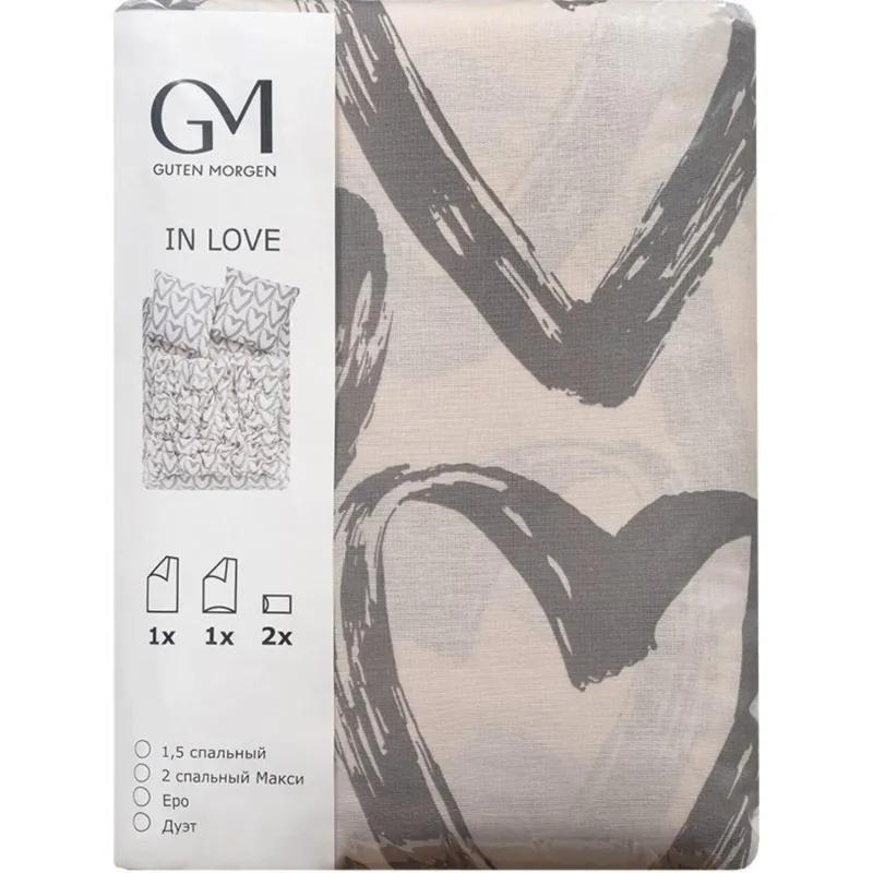 Постельное белье Евро Бязь (нав.50х70-2шт),In love
