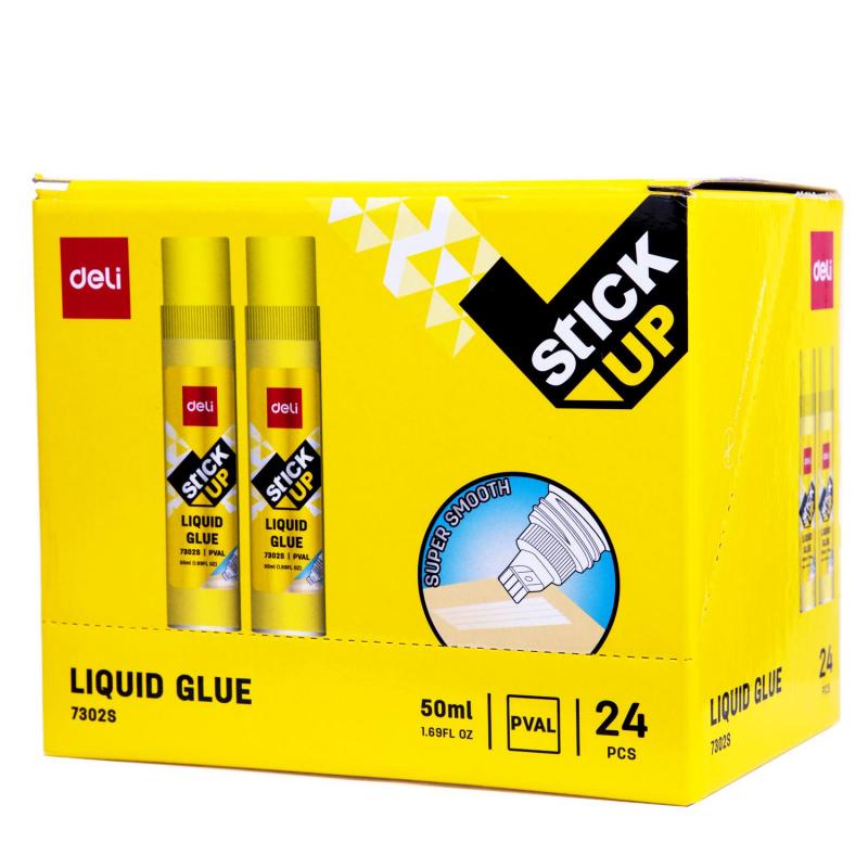 Клей канцелярский жидкий 50 мл Deli  прозрачный E7302S