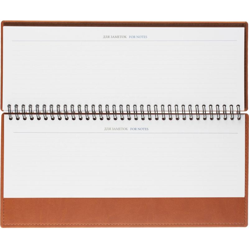 Планинг датированный 2026, коричнев 303х150 мм, 120 стр,АТТАСНЕ Вива