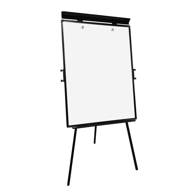 Флипчарт магнитно-маркерный Комус 100х70см на треноге регул.высота черный
