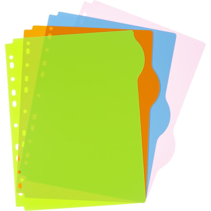 Разделитель листов А4+ 5л., полукруг, Attache Selection