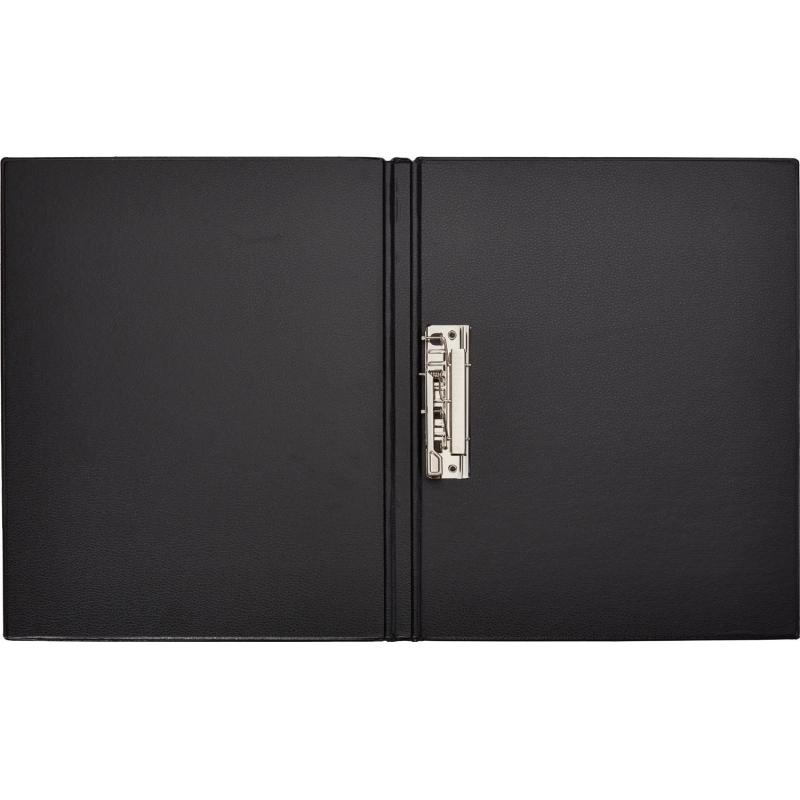 Папка с зажимом  черная Дания-Россия