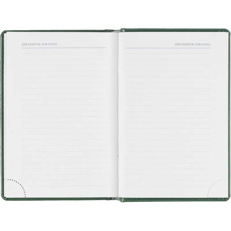 Ежедневник датированный 2026, зеленый,А6, 100х150 мм,336 стр,Agenda