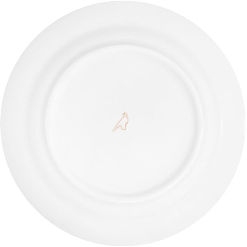 Тарелка мелкая диам. 175 мм Гладкий край Лисичка 25 шт/уп