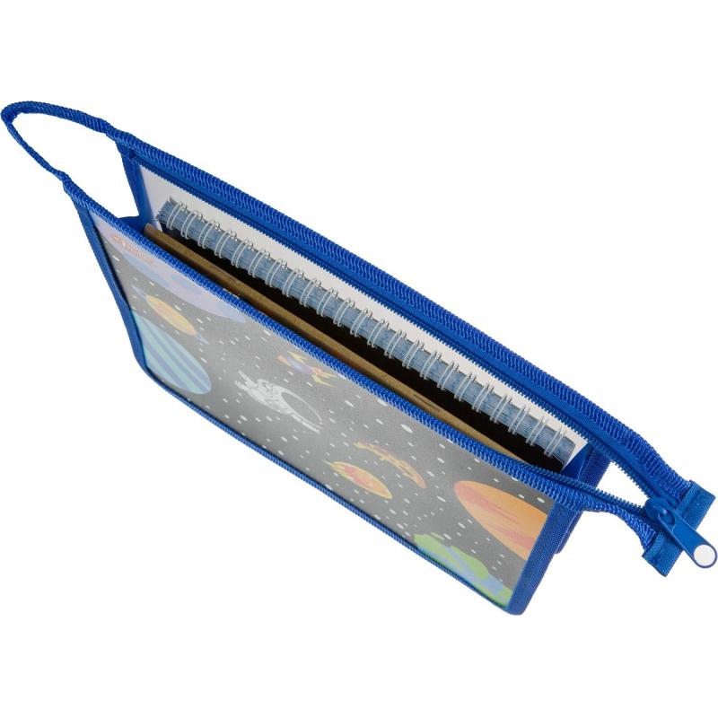 Папка для тетрадей  Space time, А5, молния,  пластик, ПТ-713