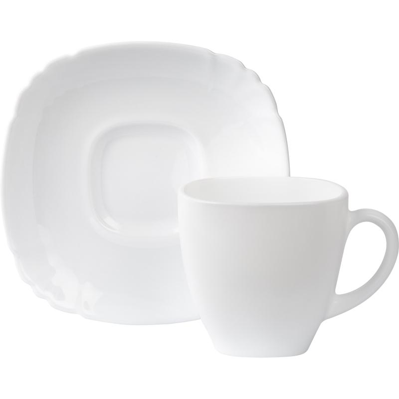 Набор чайный БЭЙСИК белый 12пр 220мл