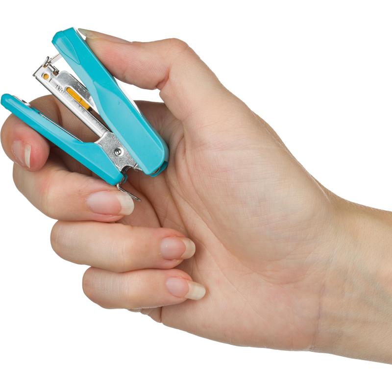 Степлер -мини Комус PSLBL1010 (№10) до 10 лист., пластик, голубой