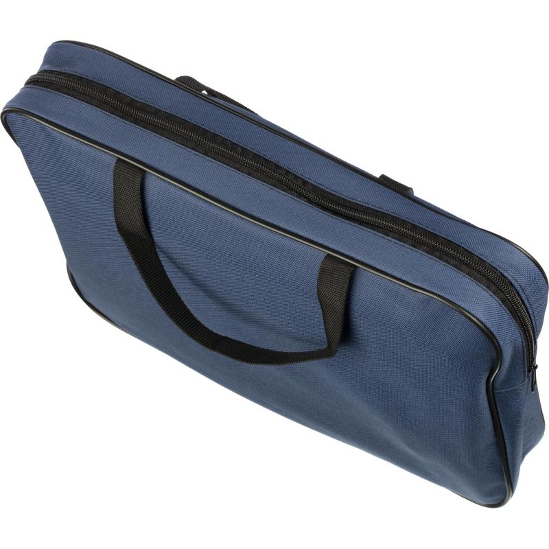 Папка офисная А4 цветная, ШИРОКАЯ, ткань ПДМ-11, СИНЯЯ