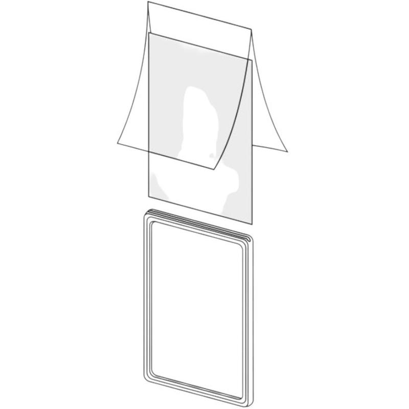 Карман-протектор PP A6 пластиковый антибликовый, 10шт/уп