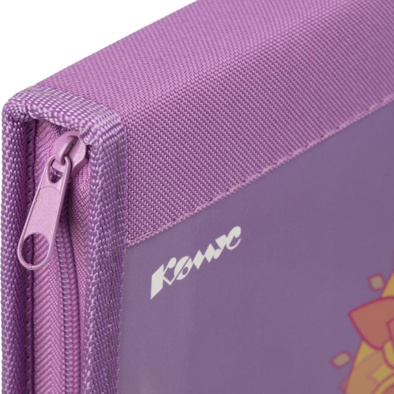 Папка для тетрадей  Комус Три Богатыря Любава,А4с рез,ткн,340х235х30,ПТ-Р4