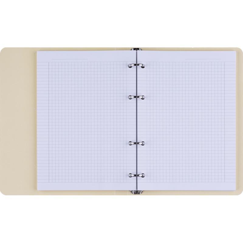 Тетрадь общая, BS, А5, 120л., клетка, кольца, Flora, персики N4236