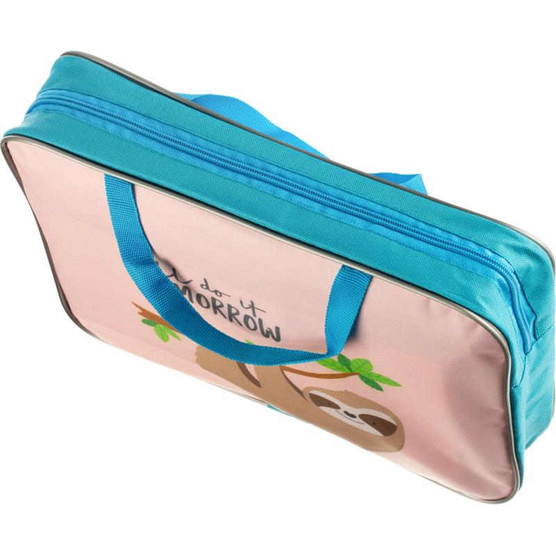 Папка школьника А4 с ручками + твердое дно, ПШ-11, ЗАБАВНЫЙ ЛЕНИВЕЦ 2022