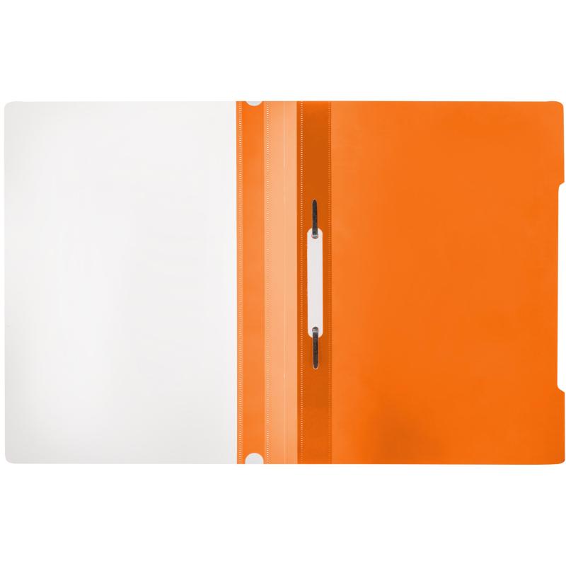 Скоросшиватель пластиковый А4, Элементари, оранжевый 10шт/уп