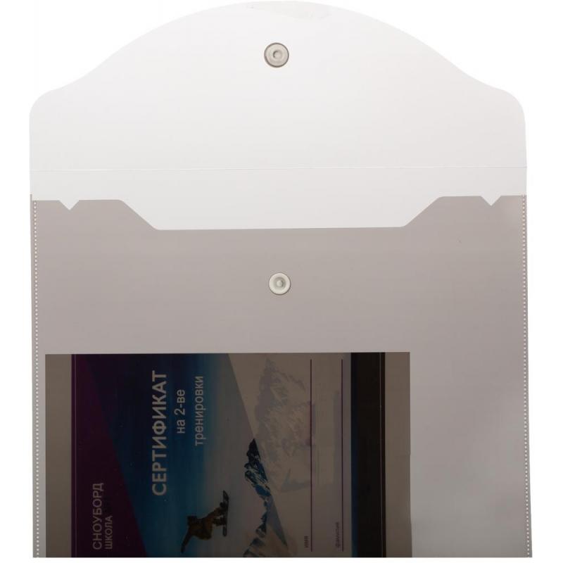 Папка-конверт на кнопке А5,190x240мм,Attache, 180мкм, 10шт.уп , ассорти