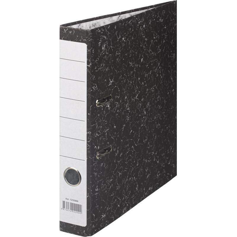 Папка-регистратор 50 мм мрамор ч/б (реестр)