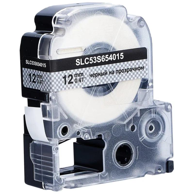 Картридж S'OK C53S654015 (LK4TBW) цв.лент:проз,шрифт черн.12мм/8м пов.клей