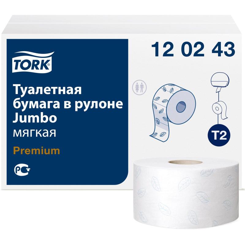 Бумага туалетная Торк/Tellus Премиум T2 2сл170м 850л 12рул/уп_110253/120243