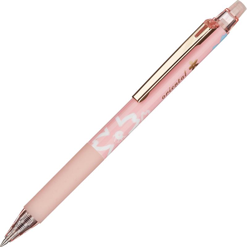 Ручка гелевая автоматическая стир.чер. M&G Sakura,0,5мм,син, в асс,манж