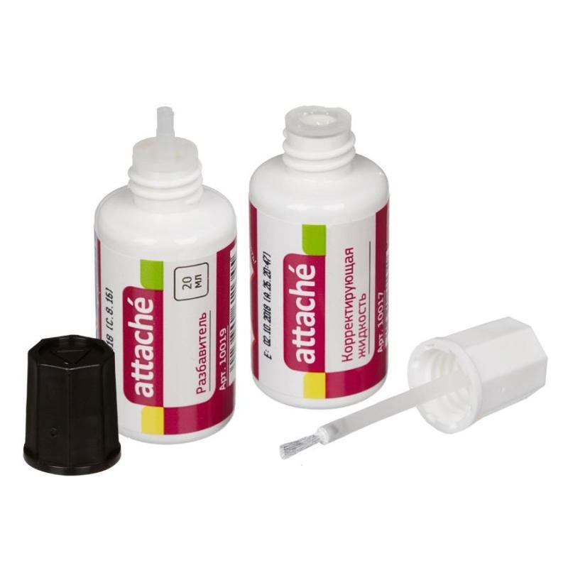 Корректирующая жидкость и разбавитель набор 20мл х 2 ATTACHE '62134