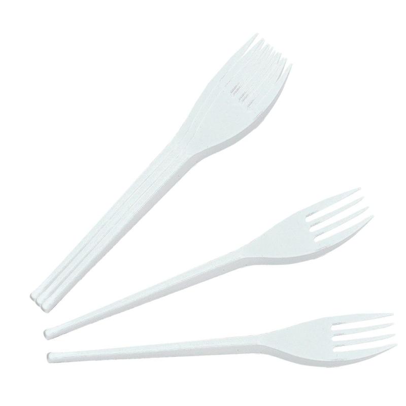 Вилка одноразовая 165мм, белая, ПС 4000шт/кор