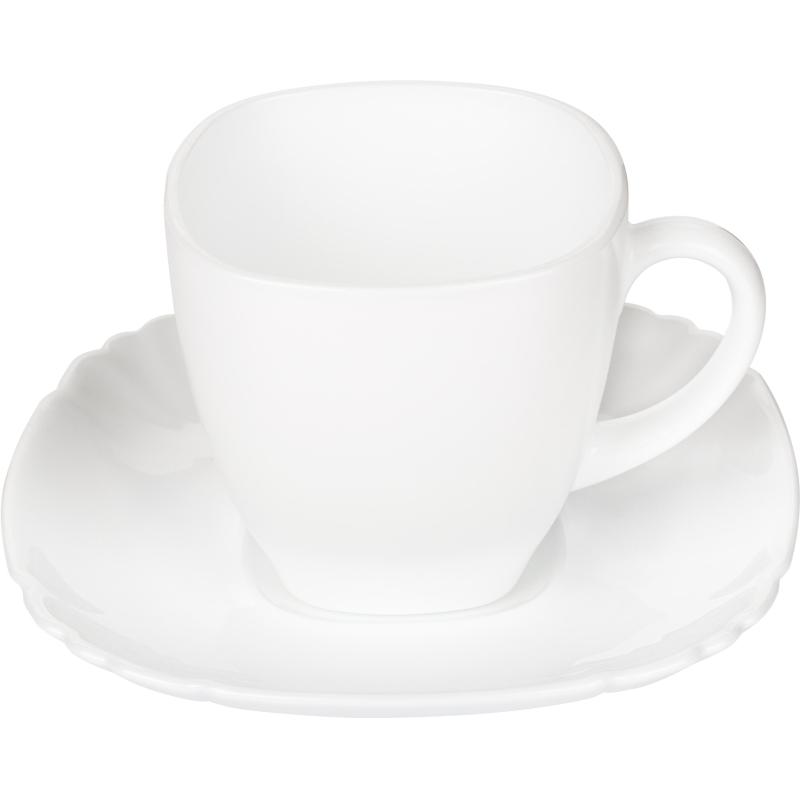 Набор чайный БЭЙСИК белый 12пр 220мл