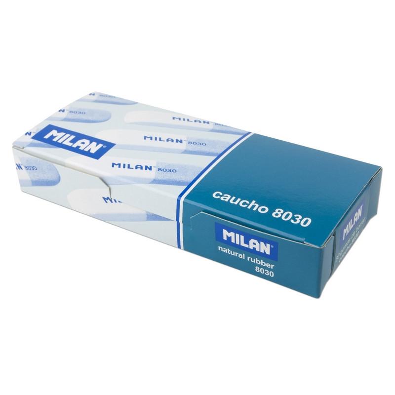 Ластик каучуковый Milan 8030 комбинир. для стирания чернил и графита