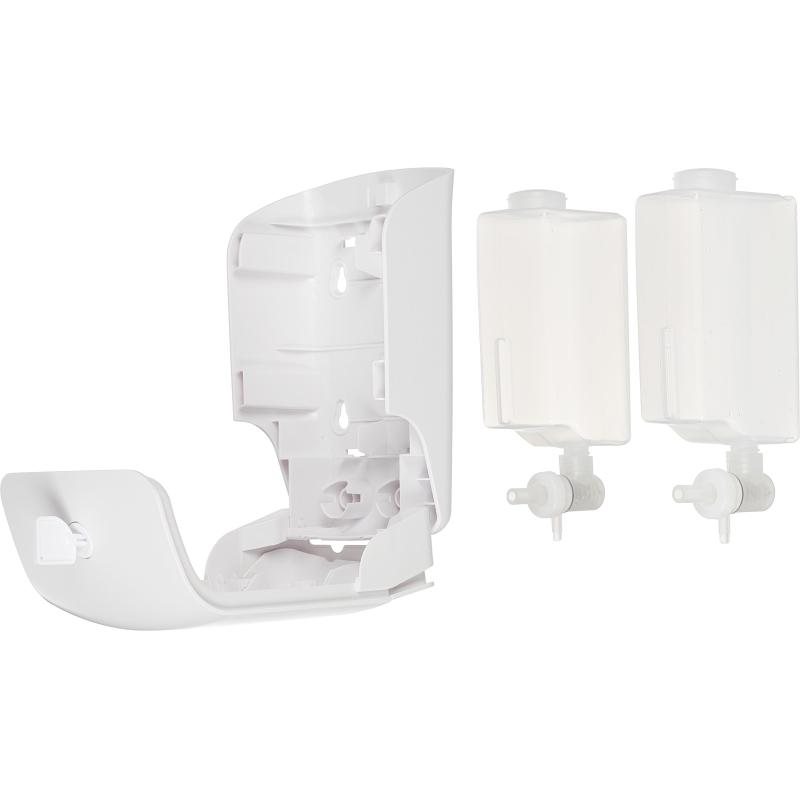 Дозатор для жидкого мыла Luscan Professional Etalon 2x550мл белый