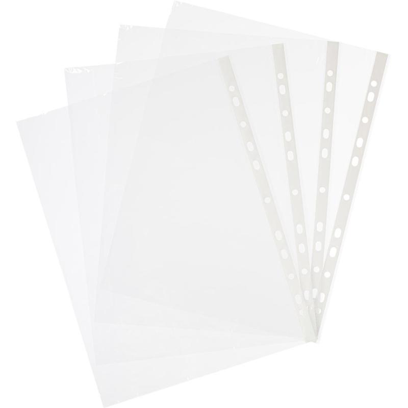 Файл-вкладыш перфорированная А4 100шт., гладкаяЭлементари 0,025 мм