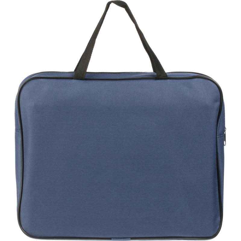 Папка офисная А4 цветная, ШИРОКАЯ, ткань ПДМ-11, СИНЯЯ