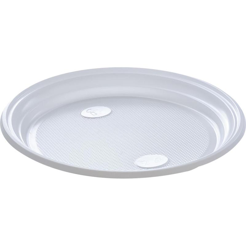 Тарелка одноразовая d 205 мм, бел., ПП, 800 шт/кор