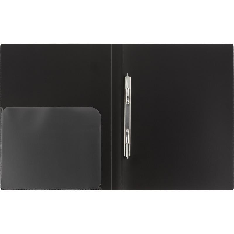 Скоросшиватель пластиковый Attache A4 черный плот 0,7мм вмест до 200листов