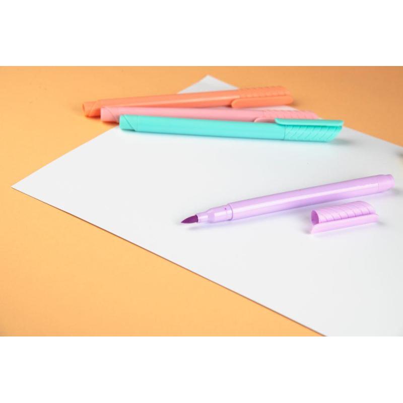 Набор маркеров кисть Kores PastelStyle 6 пастельн цв в прозр пласт кор21462