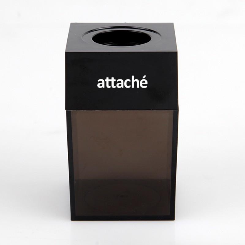 Скрепочница магнитная Attache с металл. скрепками 28 мм, цвет черный