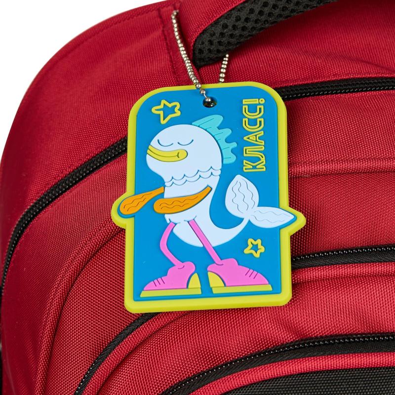 Рюкзак школьный Комус Класс case бордовый, пенал, 2 отд,40.5x29.5x14.5(16')